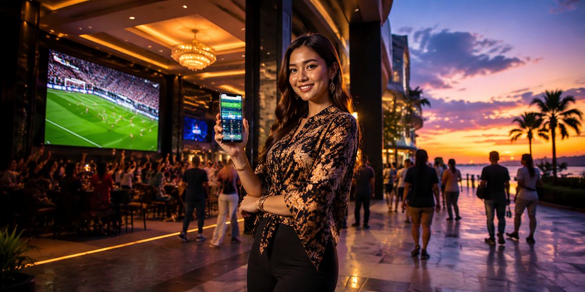 Pemain Kota Kinabalu membuat pertaruhan football gardenia88 melalui telefon bimbit